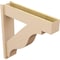 Ekena Millwork 8-in W x 36-in D x 36-in H Funston Block Rough Cedar Woodgrain TimberThane Outlooker, Primed Tan OUTUR080X36X36FST44RCPR - alternate 3